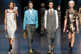 Показ женской коллекции Dolce & Gabbana осень-зима 2011/12 Показ женской коллекции Dolce & Gabbana осень-зима 2011/12